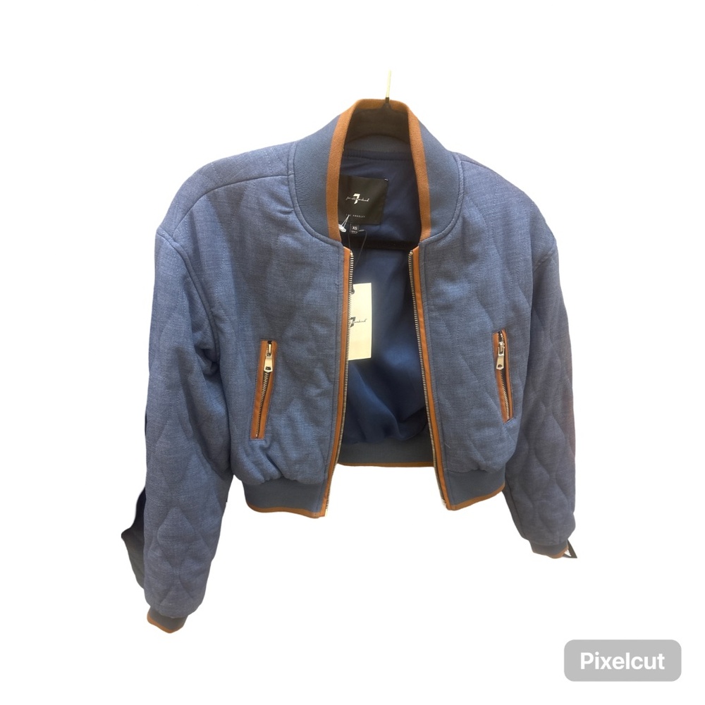 Jean quilted bomber